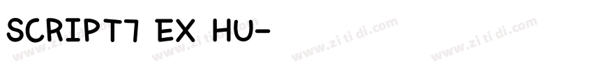 SCRIPT7 EX HU字体转换